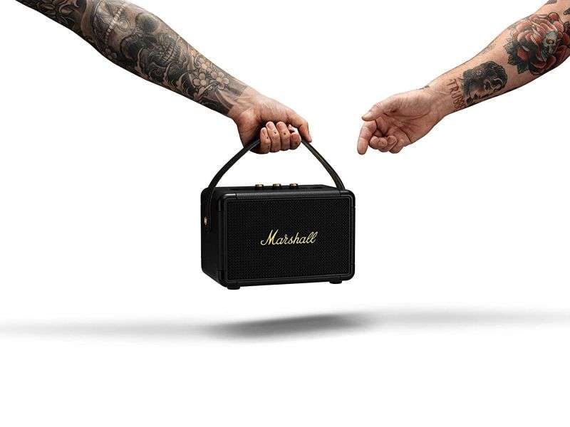Marshall Kilburn II Portable Bluetooth Speaker - Black/Brass