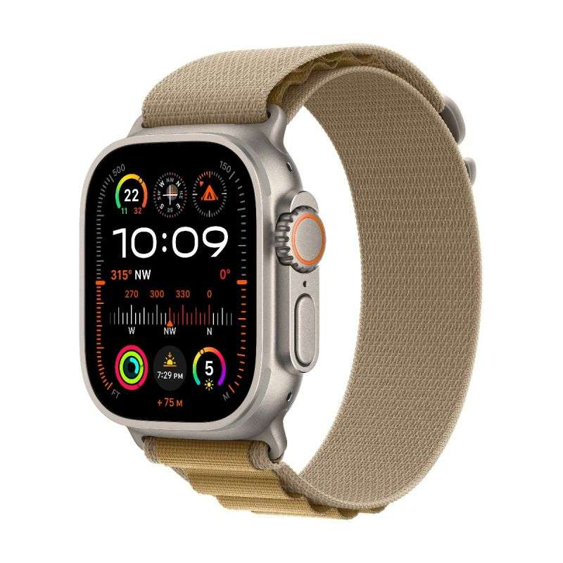 Apple Watch Ultra 2 GPS + Cellular, 49mm Titanium Case with Alpine 