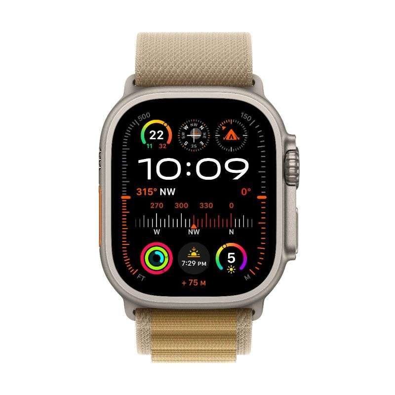 Apple Watch Ultra 2 GPS + Cellular, 49mm Titanium Case with Alpine 