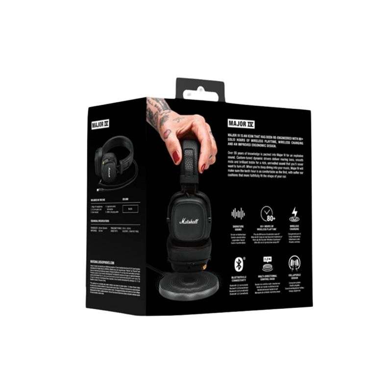 Marshall Major IV Bluetooth headphones BLACK