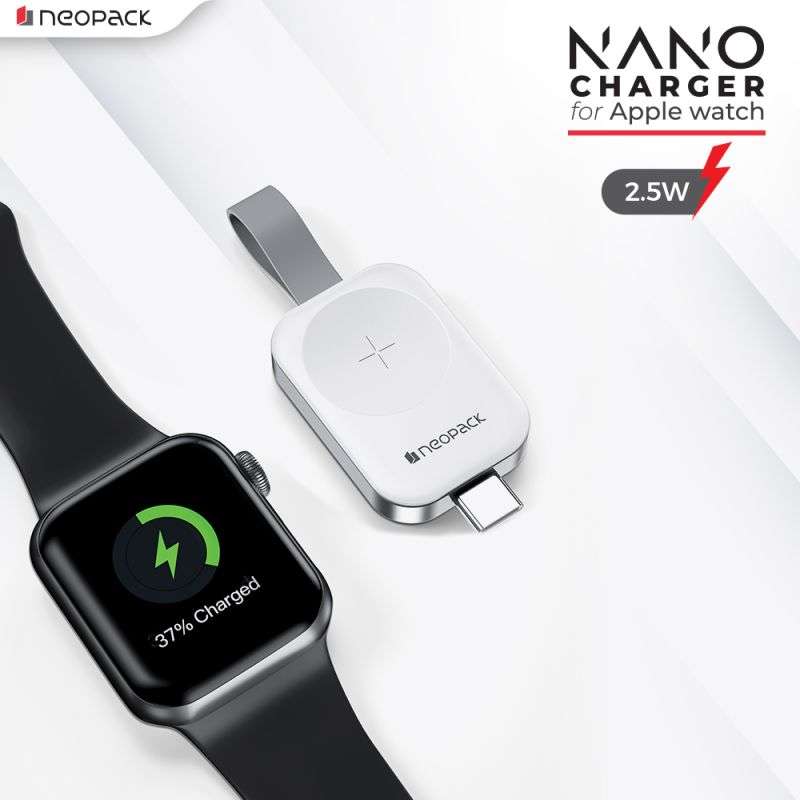 Neopack Nano Wireless Charger for Apple Watch, Compatible with All