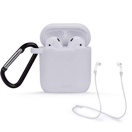 Gripp Airpods Silicone Case with Strap and Keyring Hook
