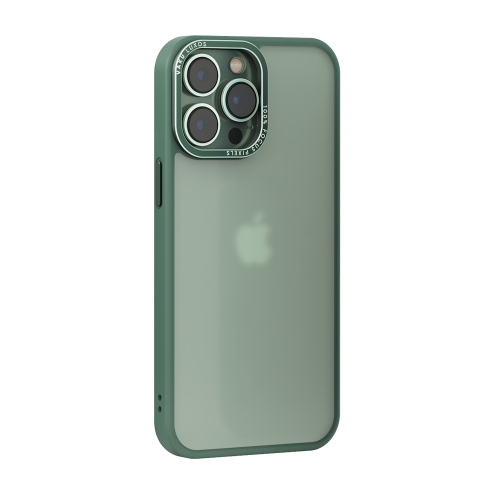 Vaku Luxos Trans Armor case for iPhone 14 Green Ring - Green