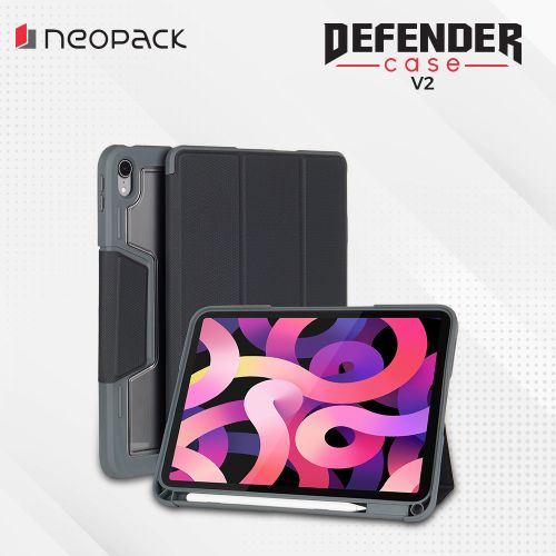 Neopack Defender Case for iPad 10.9", Fits: 10th Gen (Black)