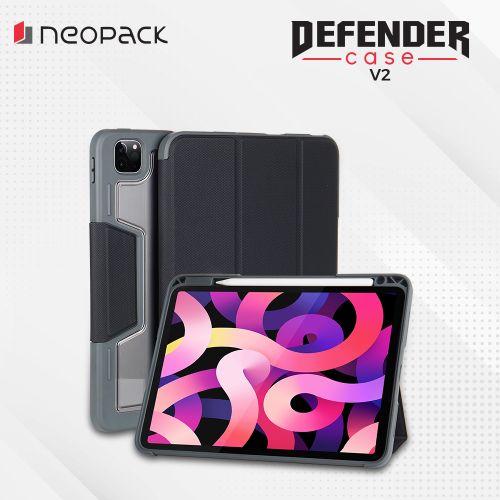 Neopack Defender Case for iPad Pro 12.9, 4th, 5th & 6th Gen (Black)
