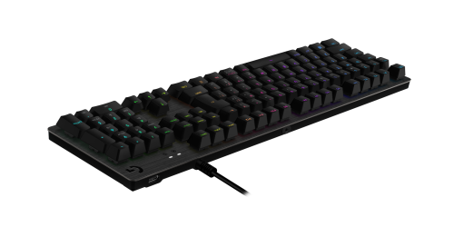 G512 CARBON LIGHTSYNC RGB Mechanical Gaming Keyboard, GX Brown (Tactile)