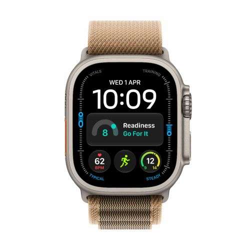 Apple Watch Ultra 4 GPS + Cellular 49mm Titanium Case with Desert Alpine Loop