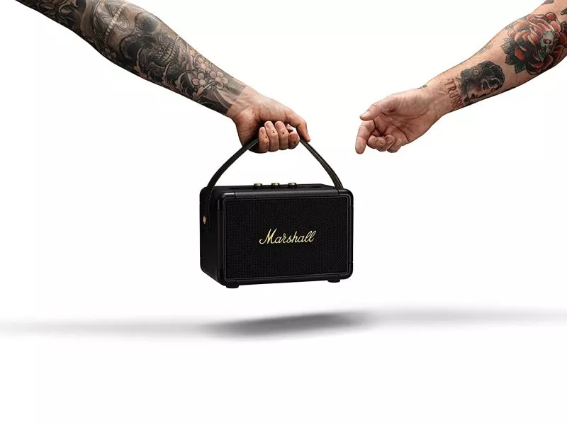 Black/Brass Portable Kilburn - Bluetooth II Speaker Marshall